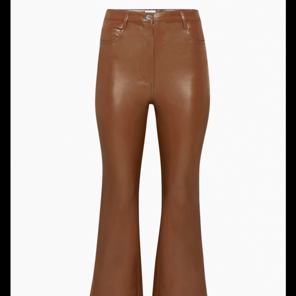 Wilfred Melina Flare faux leather pants Aritzia